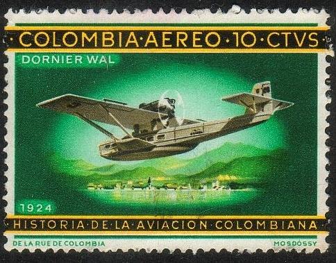 Colombia C472 -Air Post- Dornier Wal, 1924 -Used