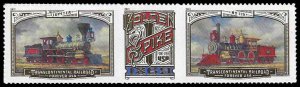 PCBstamps   US #5378/5380a Strip $1.65(3x{55c}) Transcontinental Railroad, (5)