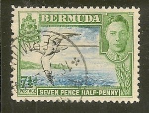 Bermuda   Scott 141D   Bird   Used