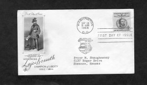 1117 Kossuth, FDC ArtCraft addressed