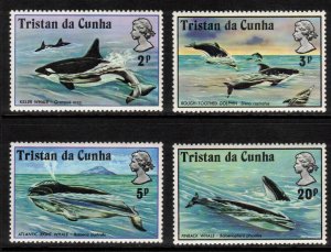 TRISTAN DA CUNHA 1975 Killer Whales; Scott 202-05, SG 200-03; MNH