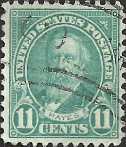 # 692 Used Light Blue Rutherford B. Hayes