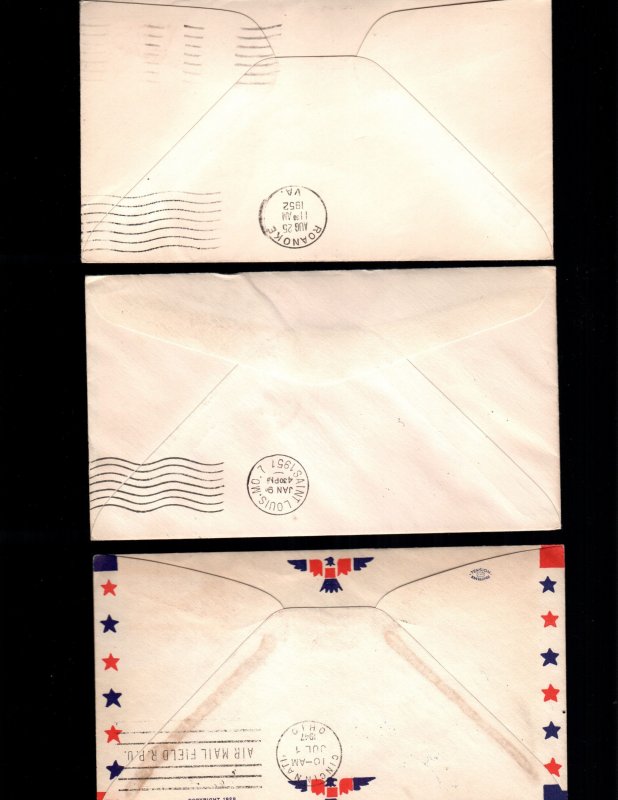 US 3 used first flight covers