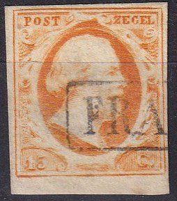 Netherlands #3 F-VF Used Signed 'Brun' CV $130.00 (Z8201)