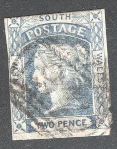 New South Wales SC#14d,   F/VF, Used, CV $45.00   .......    4320011