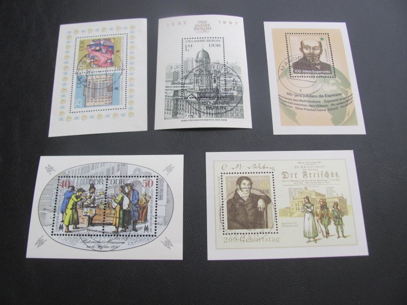 GERMANY DDR  MNH 22 SOUVENIR SHEETS LOT (170)