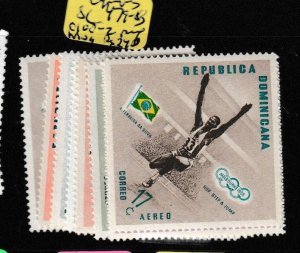 Dominican Republic Olympics SC 479-83, C100-2 Perf MOG (1gbl)