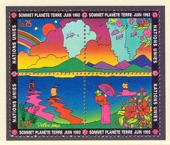 United Nations Geneva  #216-219a  MNH  1992  earth summit environment block of 4