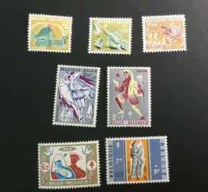 Belgium Sc# B653-B659 Complete Set MH Mint Hinged