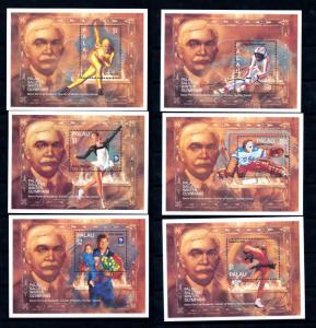 [56493] Palau 1994 Olympic games Skiing Icehockey Figure skating MNH Sheets