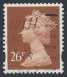 GB  Machin 26p SG Y1691 2 bands Used SC# MH215  see scans & details