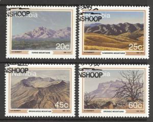 Namibia Sc# 694-697 Used 1991 Mountain Zebra