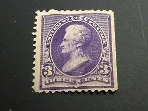 KAPPYSSTAMPS UNITED STATES #221 1890 3C JACKSON MINT HINGED GS0954