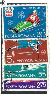 Romania; Scott 2596-2598, 2600; 1976; Precanceled; NH; Olympics