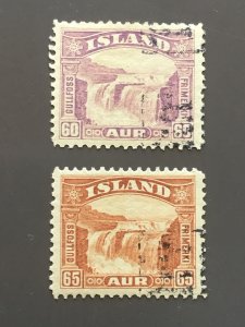 Iceland 173-174 Revenue Usage F-VF Used. Scott $ 8.50