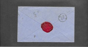 GREAT BRITAIN 1d RED ON 1871 COVER-COLCHESTER