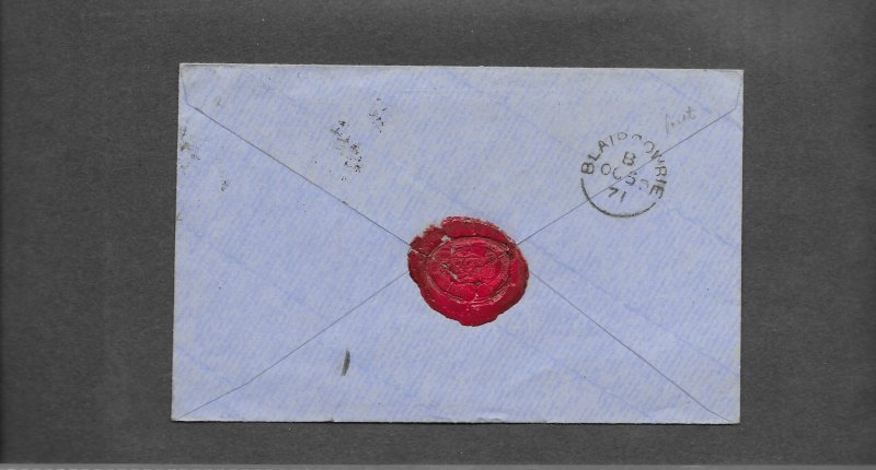 GREAT BRITAIN 1d RED ON 1871 COVER-COLCHESTER