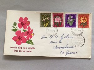 Netherland New Guinea 1959 Flora  first day  multi stamp postal cover 66252 