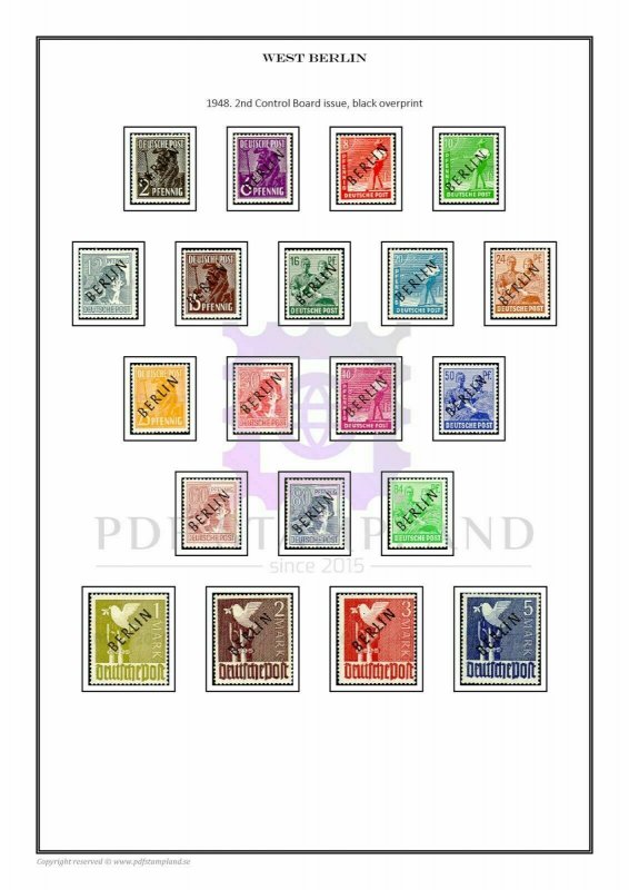 Germany 1872-2021 (18 albums) PDF STAMP ALBUM PAGES