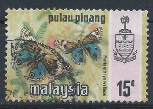 Penang 1977 - 15c Butterfly Photo - SG84 used