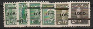 Money Order Number Precancels   Quebec, Quebec   Used