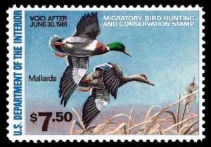 RW47  Mint Federal Duck Stamp - OGNH - VF - CV$12.50 (ESP#0888)