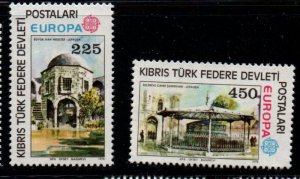 Northern Cyprus Sc 55-56 1978  Europa stamp set mint NH