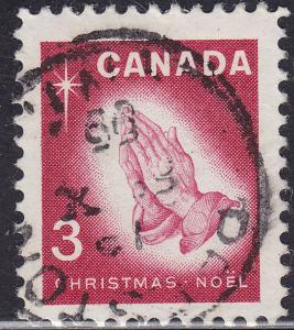 Canada 451 Christmas Praying Hands 3¢ 1966