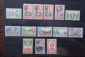 Britische Honduras 1938 - 47 Set Komplett to $5 mm