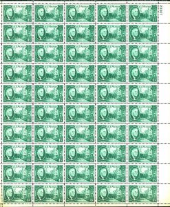 U.S. #930 MINT OG NH FULL SHEET OF STAMPS-PERF SEPS AT TOP