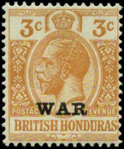 British Honduras Scott #MR3 SG #118 Mint Hinged  War Tax