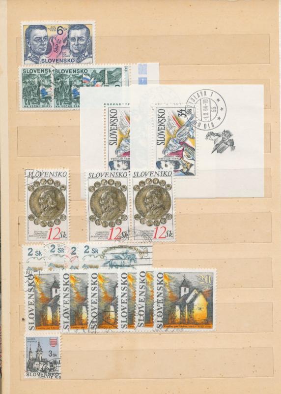 SLOVAKIA Slovensko Birds Wildlife Blocks Used Appx 250 (Au13683