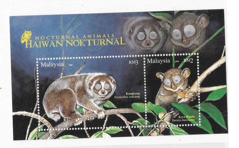 Malaysia 2008 Nocturnal animals Sc 1192 MNH Bo22