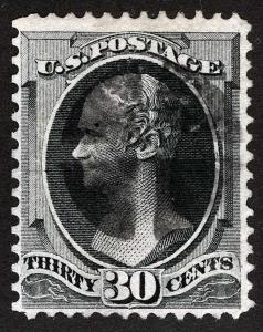 US Sc 154 Used Fancy Cork Cancel NBNCo 30¢ 1870