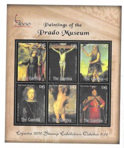 Gambia 2000 Paintings from the Prado Sheet Sc 2317 MNH C14