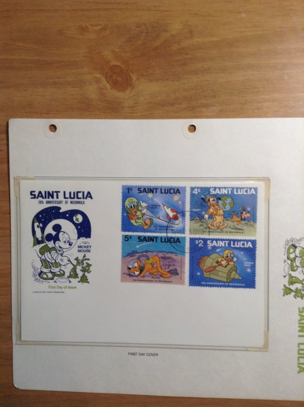 Saint Lucia  #  491-499  First day cover