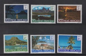 French Polynesia #313-18 (1979 Landscapes set) VFMNH  CV $3.05