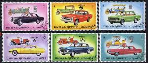 Umm Al Qiwain 1972 Cars (Vintage & Modern) set of 6 c...