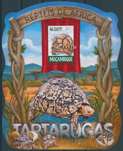 Mozambique 2015 MNH Reptiles Stamps Turtles Ploughshare Tortoise 1v S/S IV