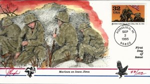 Pugh Designed/Painted Marines on Iowa (Iwo) Jima...63 of 102 created!