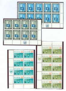 United Nations--New York #108-111 Mint (NH) Multiple