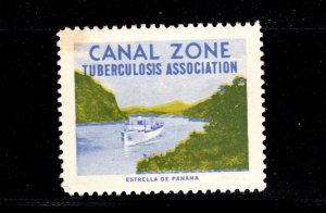 ED-294 OAS-CNY  CINDERELLA STAMP   CANAL ZONE TUBERCULOSIS ASSOCIATION