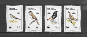 BIRDS - TURKISH CYPRUS #273-6 WWF  MNH