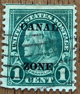 Canal Zone #71 Used Single SE PM Overprint Benjamin Franklin L48