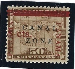 Canal Zone Scott #20 Mint NH 50c Overprints & 8c Surcharged  2021 CV $35.00+