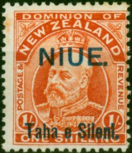 Niue 1911 1s Vermilion SG19 Fine MM