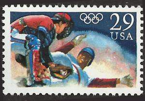 # 2619 MINT NEVER HINGED OLYMPIC BASEBALL