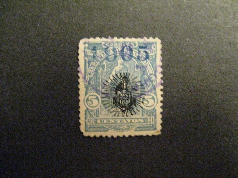 El Salvador #327C used short perfs thin spot a23.1 7898 