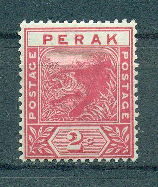 Malaya - Perak sc# 43 mh cat value $1.80