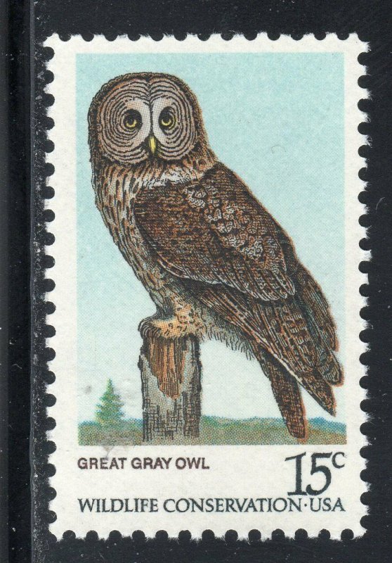 GREAT GRAY OWL * #1760 * U.S. Postage Stamp MNH